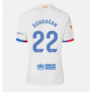 Lacne Muži Futbalové dres Barcelona Ilkay Gundogan #22 2023-24 Krátky Rukáv - Preč